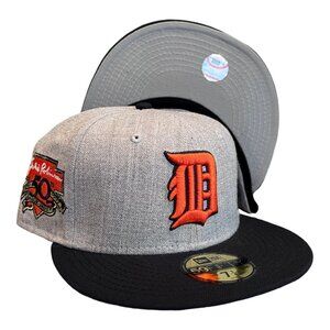 New Era Detroit Tigers 59FIFTY Fitted Hat Gray Jackie Robinson Patch